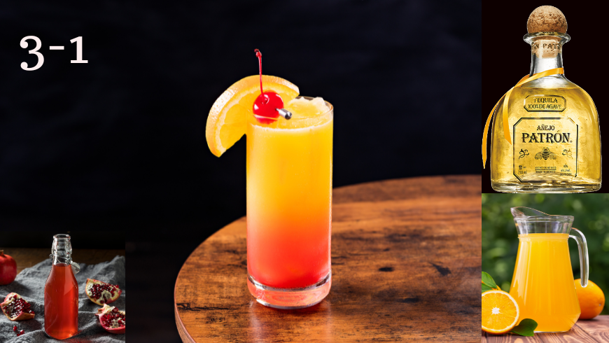 Tequila Sunrise cocktail - brigzen