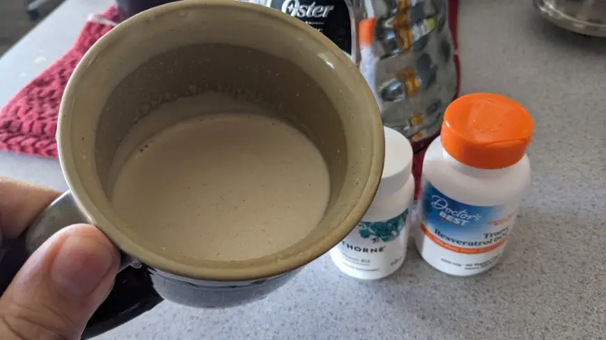 Merengada nutricional como desayuno de Brigzen.